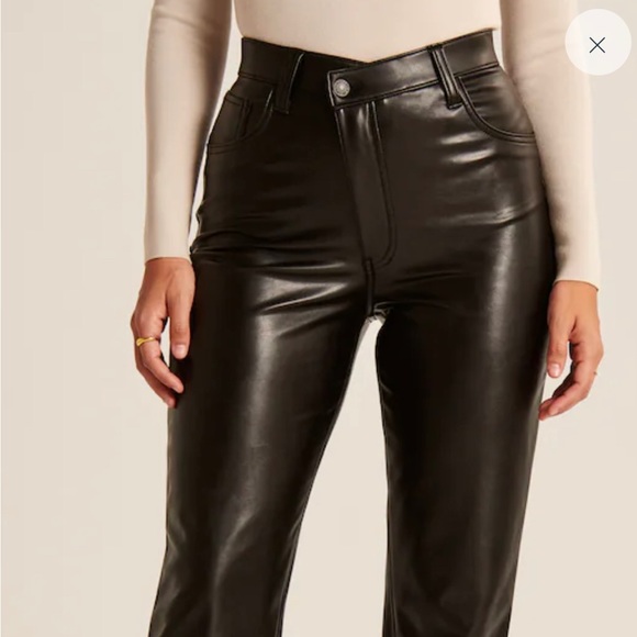 Abercrombie and Fitch Vegan Leather Pants - Picture 4 of 5